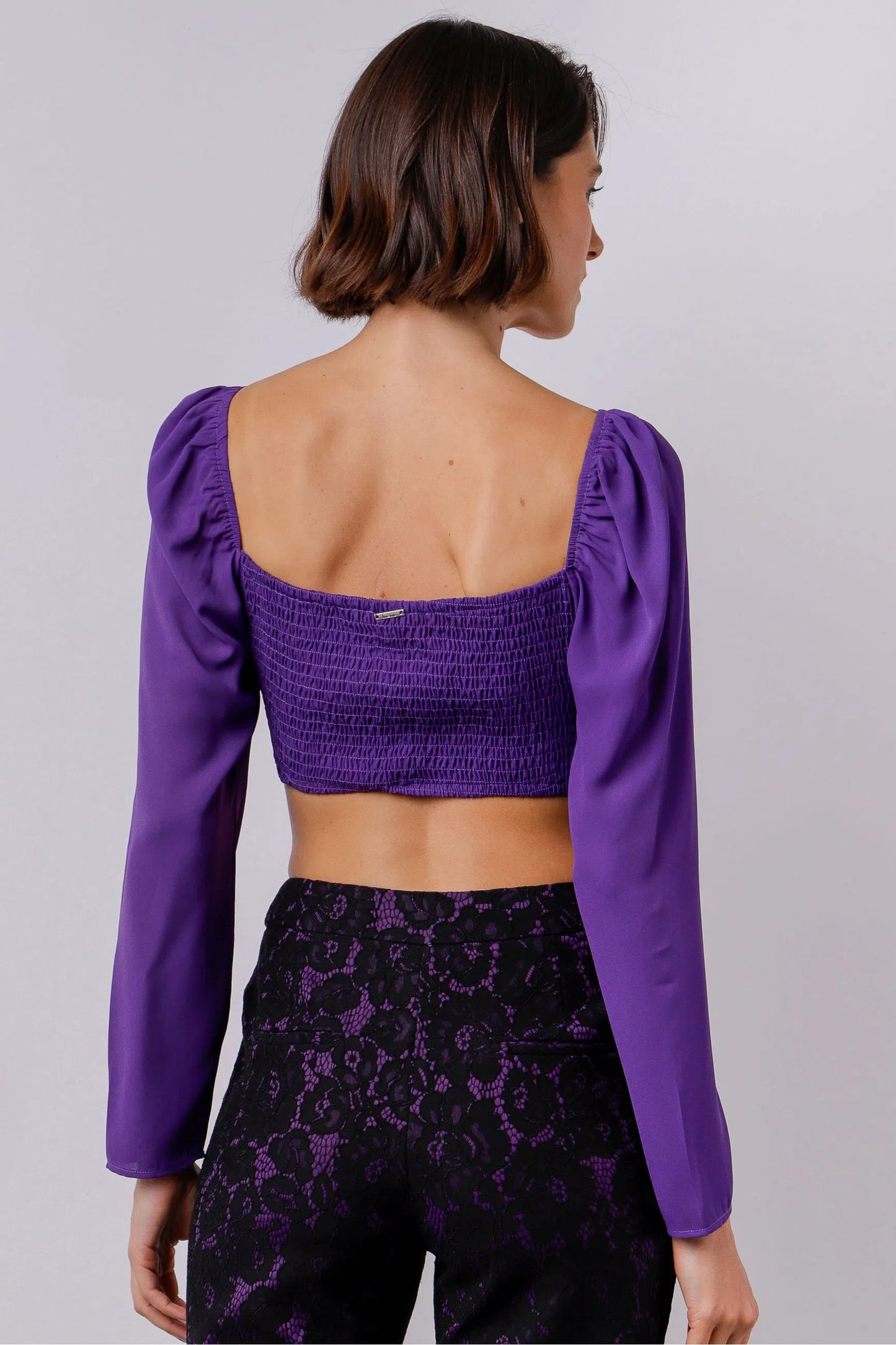 Blusa Cropped Manga Longa Ísis