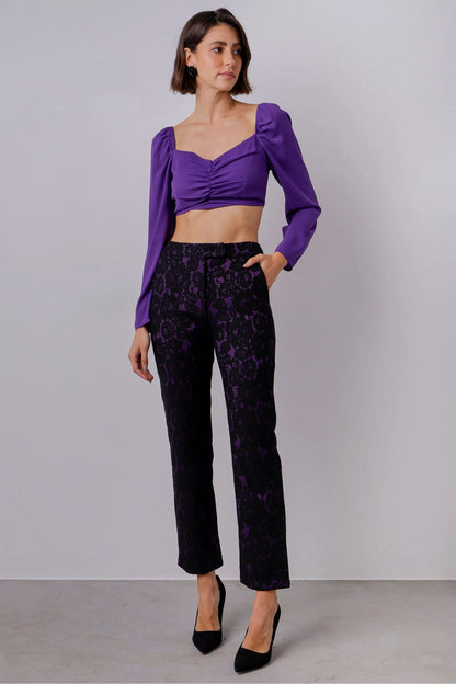 Blusa Cropped Manga Longa Ísis