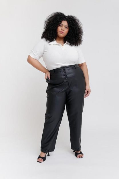 Calça Couro Isa