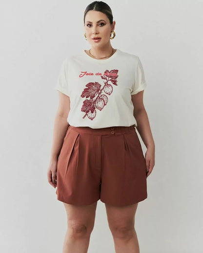 Shorts Alfaiataria Pregas